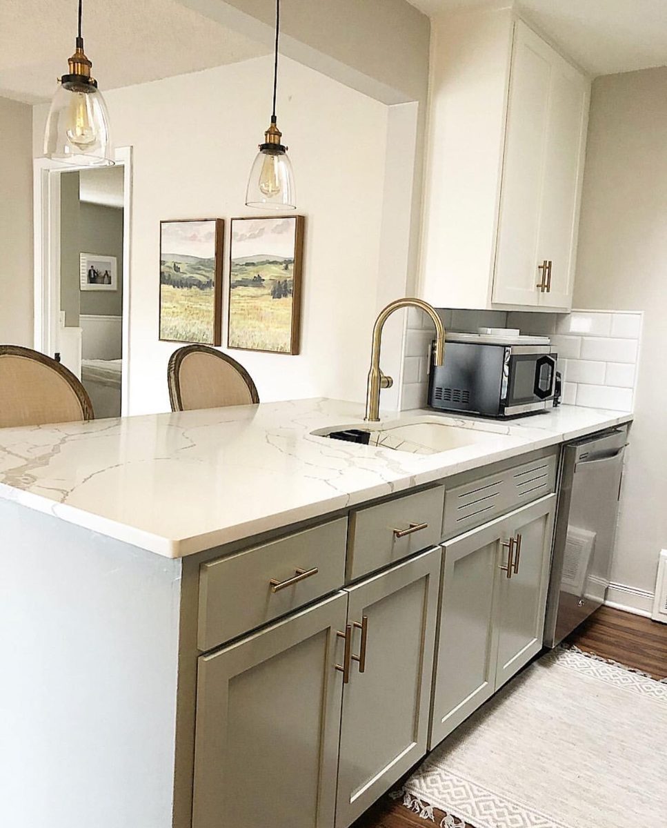 Bright white kitchen remodel
